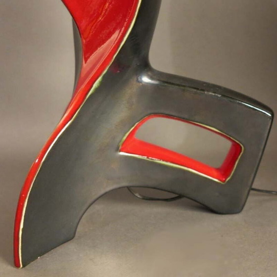 Image 1 of Lampe de table vintage en céramique de Vallauris, France 1959