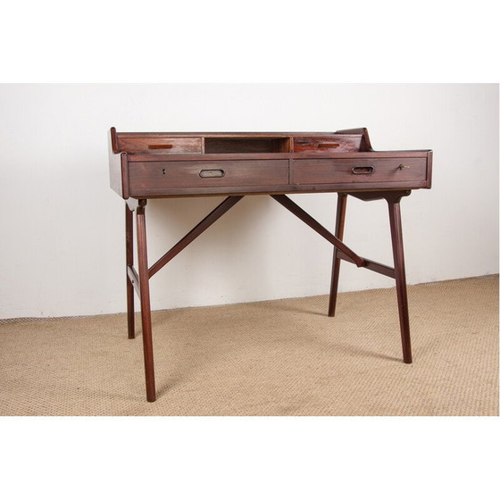 Image 1 of Bureau vintage danois en palissandre modèle 56 par Arne Wahl Iversen pour Vinde Mobelfabrik, 1960