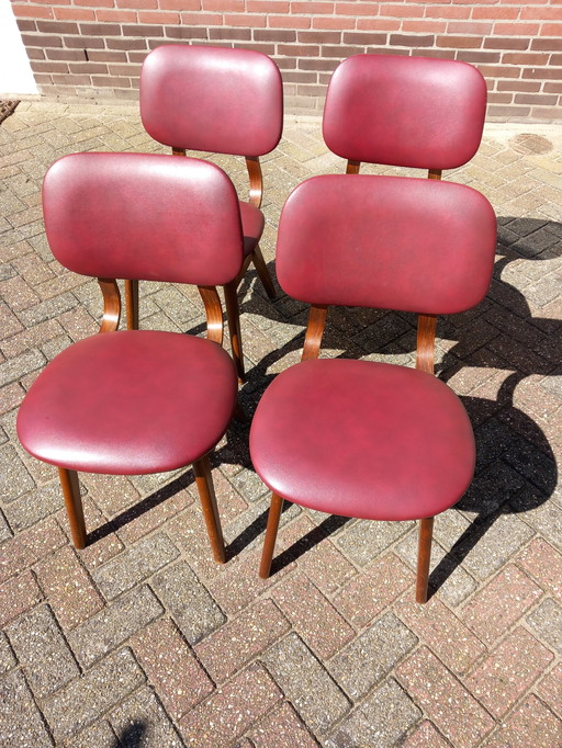 4x 1960s Chairs Scandinavian