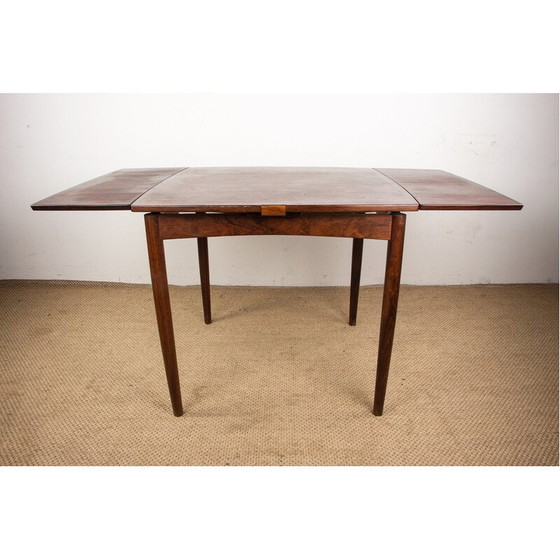 Image 1 of Table extensible et réversible en palissandre et feutre par Arne Whal Iversen, Danemark 1960