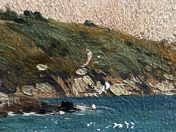 Image 1 of Wirth Henri Prosper, France, Huile sur panneau 1912, Saint Cast, Pointe De La Garde, Côtes-Du-Nord.