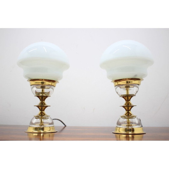 Image 1 of Paire de lampes vintage par Jablonecké Sklárny, Tchécoslovaquie 1980