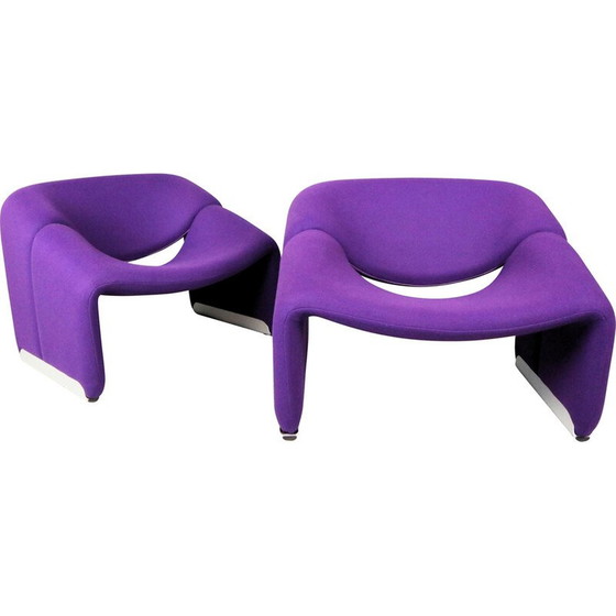 Image 1 of Paire de fauteuils vintage F598 par Pierre Paulin pour Artifort, Pays-Bas 1972