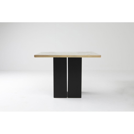 Image 1 of Ensemble de 3 tables d'appoint vintage en laiton par Christian Heckscher, Belgique 1970