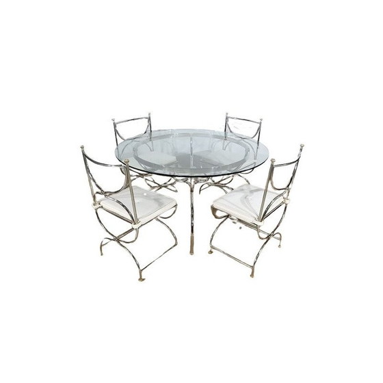 Image 1 of Ensemble de salle à manger vintage modèle Savonarole par Maison Jansen, France 1960