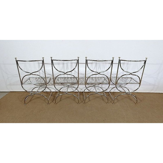 Image 1 of Ensemble de salle à manger vintage modèle Savonarole par Maison Jansen, France 1960