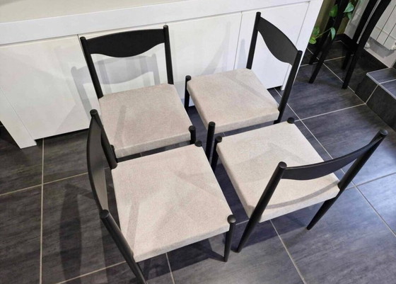 Image 1 of Série De 4 Chaises Scandinaves, Années 1970