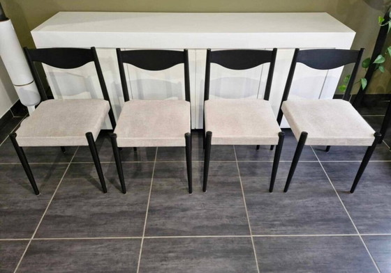 Image 1 of Série De 4 Chaises Scandinaves, Années 1970