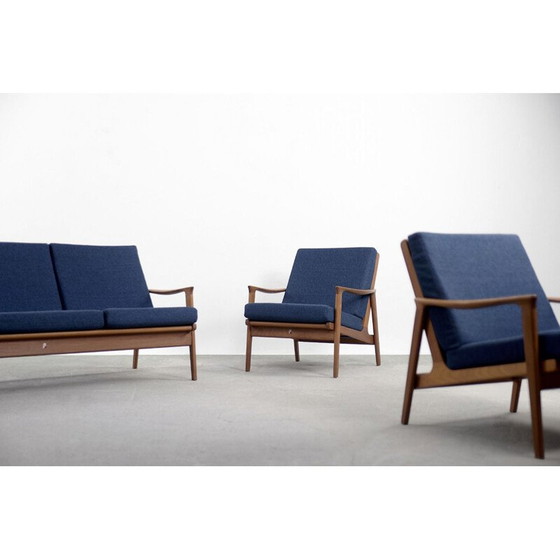 Image 1 of Ensemble de canapés et de fauteuils modernes en teck par Parker Furniture, Australie, années 1950