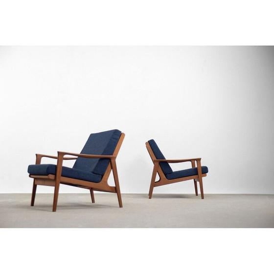 Image 1 of Ensemble de canapés et de fauteuils modernes en teck par Parker Furniture, Australie, années 1950