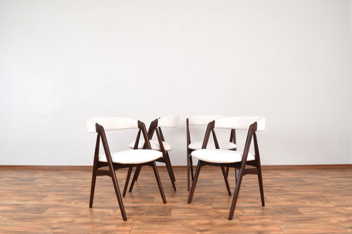 Chaises de salle à manger danoises en teck du Mid Century par Th. Harlev For Farstrup, 1960S, Set Of 4.