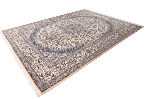 Véritable tapis nain noué à la main avec de la soie 4,10 X 3,05 Tapis d'Orient n° 1146