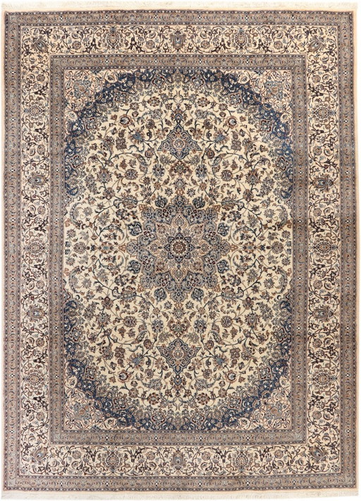 Véritable tapis nain noué à la main avec de la soie 4,10 X 3,05 Tapis d'Orient n° 1146