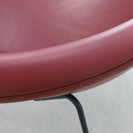 Image 1 of Fauteuil vintage en cuir orange par Pierre Paulin pour Artifort
