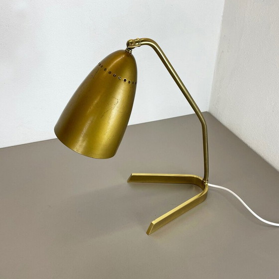 Image 1 of Lampe de table vintage en laiton, Autriche 1950s