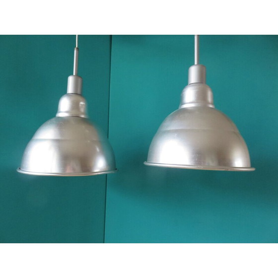 Image 1 of Lampe suspendue d'usine vintage, 1950