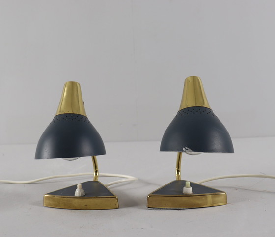 Image 1 of 2 Lampes de table de style Stilnovo, Italie, années 1960