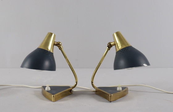 Image 1 of 2 Lampes de table de style Stilnovo, Italie, années 1960