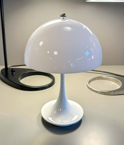 Louis Poulsen Panthella 160 Portable V1 Opal White Portable Table Lamp