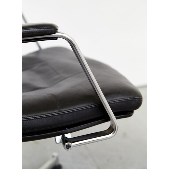 Image 1 of Fauteuils de bureau vintage Fk86 en acier et cuir par Jørgen Kastholm et Preben Fabricius pour Kill International