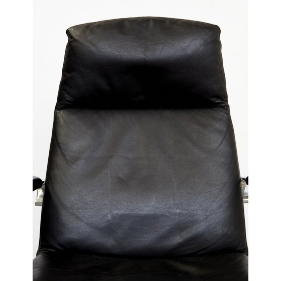 Image 1 of Fauteuils de bureau vintage Fk86 en acier et cuir par Jørgen Kastholm et Preben Fabricius pour Kill International