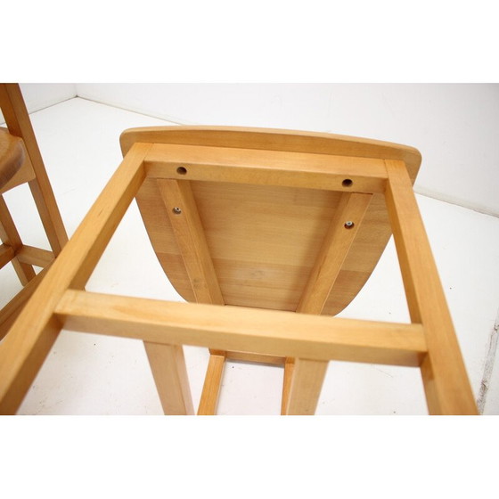 Image 1 of Ensemble de 3 chaises en bois vintage, Finlande 1970