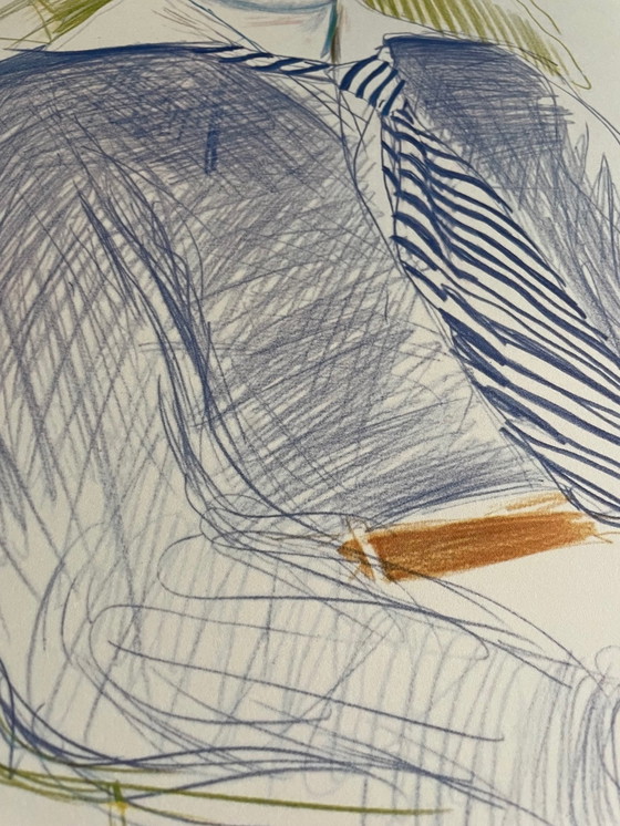 Image 1 of David Hockney, Dessins Et Gravures Affiche d'exposition, Imp. Dermont-Paris, Imprimé en France