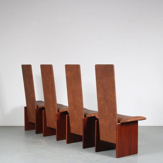 Image 1 of Chaises de salle à manger "Kazuki" par Kazuhide Takahama pour Gavina, Italie 1980