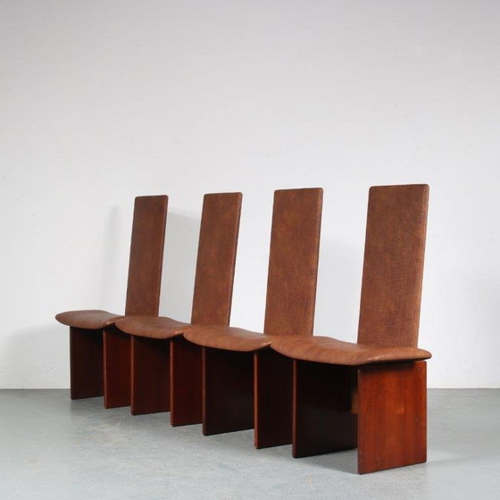 Image 1 of Chaises de salle à manger "Kazuki" par Kazuhide Takahama pour Gavina, Italie 1980