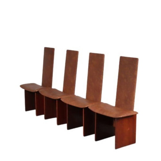 Image 1 of Chaises de salle à manger "Kazuki" par Kazuhide Takahama pour Gavina, Italie 1980