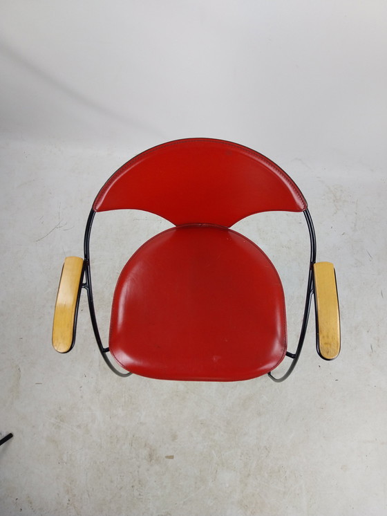 Image 1 of 1 X Ensemble de 6 chaises de salle à manger Arrben Italy 1980's.