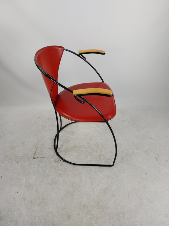 Image 1 of 1 X Ensemble de 6 chaises de salle à manger Arrben Italy 1980's.