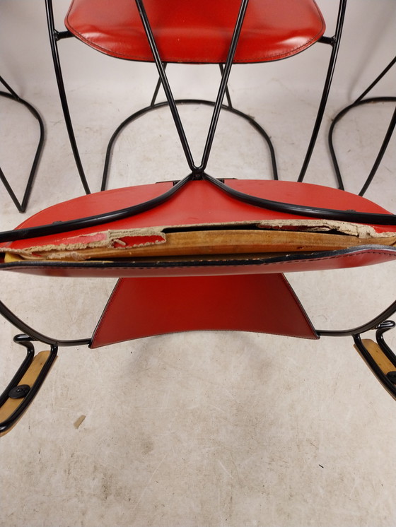 Image 1 of 1 X Ensemble de 6 chaises de salle à manger Arrben Italy 1980's.