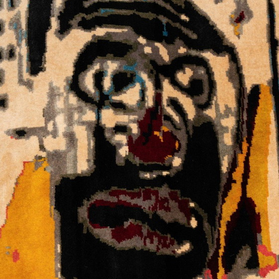 Image 1 of Tapis en laine Notary de Jean-Michel Basquiat