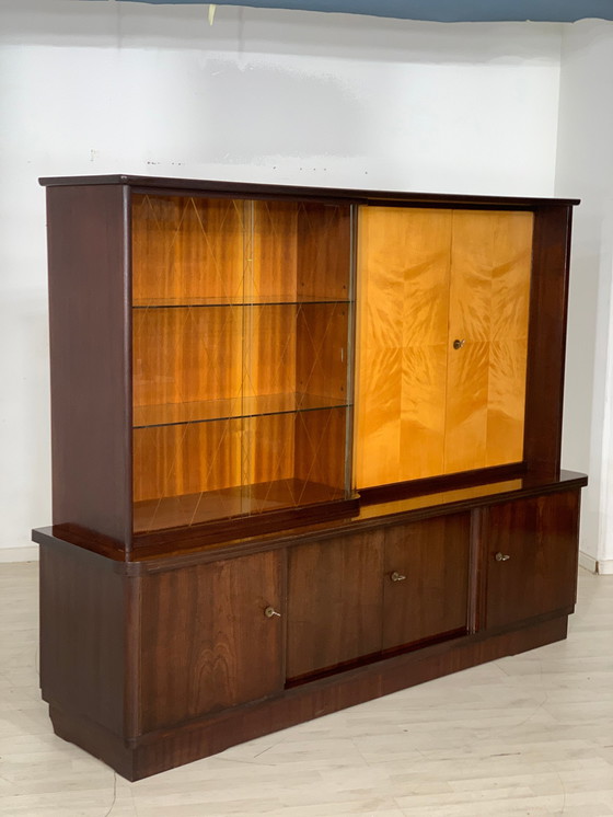 Image 1 of Mid Century highboard armoire salon buffet vintage