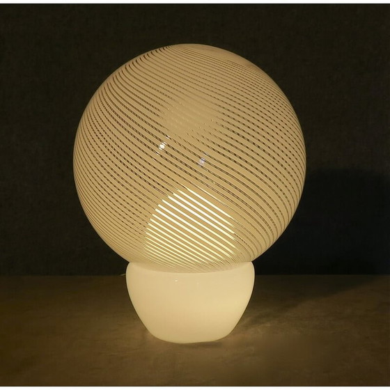 Image 1 of Lampe de table vintage en verre de Murano, 1970