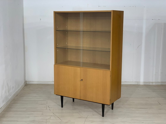 Image 1 of Mid Century vitrine highboard armoire vintage