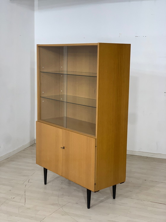 Image 1 of Mid Century vitrine highboard armoire vintage