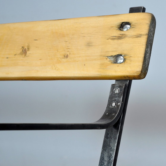 Image 1 of Banc de parc en fer riveté, 1920