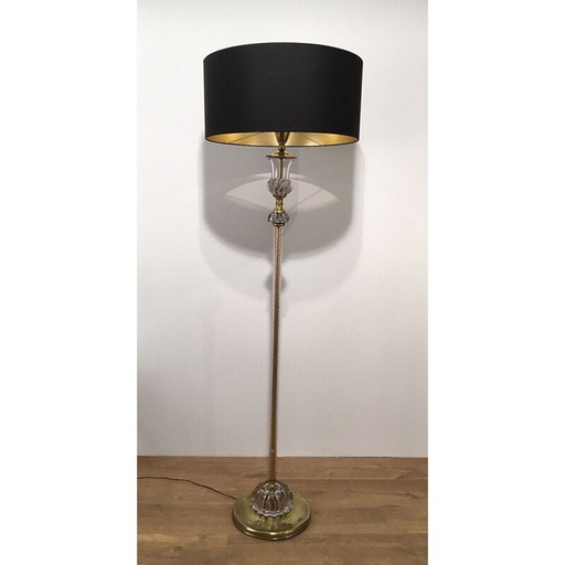 Lampadaire vintage en verre de Murano, 1940