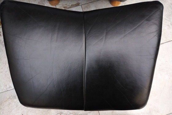 Image 1 of 2x Design Fauteuil + Hocker The Future Sitting Vision Noir