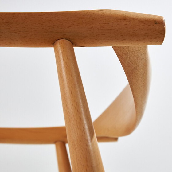 Image 1 of Ensemble de 4 fauteuils en chêne CH35 de Hans J. Wegner pour Carl Hansen et Fils, 1960