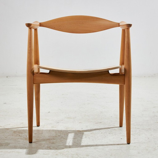 Ensemble de 4 fauteuils en chêne CH35 de Hans J. Wegner pour Carl Hansen et Fils, 1960