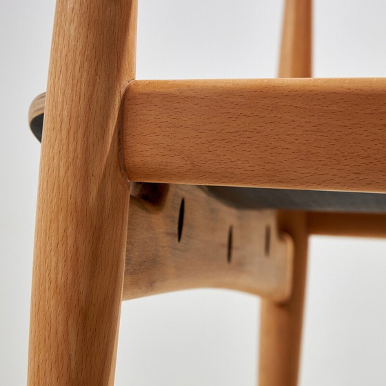 Image 1 of Ensemble de 4 fauteuils en chêne CH35 de Hans J. Wegner pour Carl Hansen et Fils, 1960