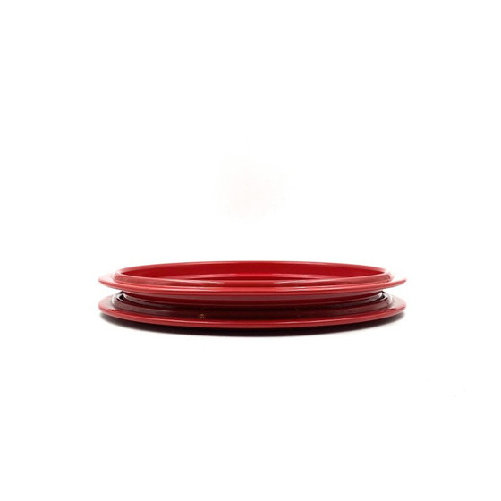 Image 1 of Centre de table rouge vintage par Gianfranco Frattini pour Progetti, Italie, années 1970