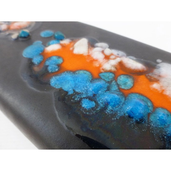 Image 1 of Vase vintage en céramique noire de Denise Orlando, 1950