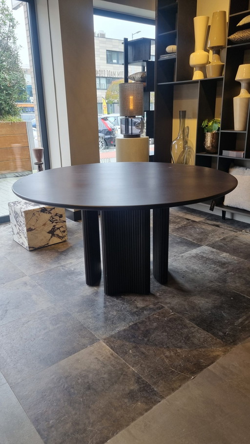 Ethnicraft Table de salle à manger Roller Max 150 cm rond