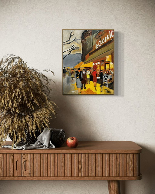 Monterrubio - Huile sur toile impressionniste unique