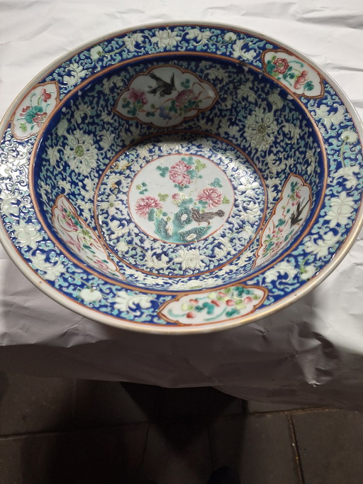 Bol à roses en porcelaine de Chine