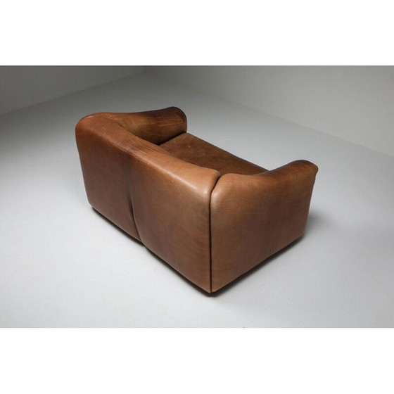 Image 1 of Canapé vintage en cuir marron DS 47 par De Sede, 1970